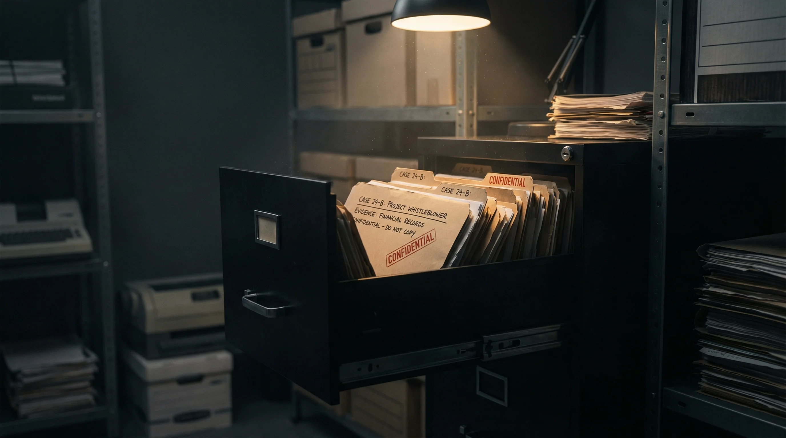 证据档案：机密文件存档柜 - 吃瓜黑料 - 调查证据